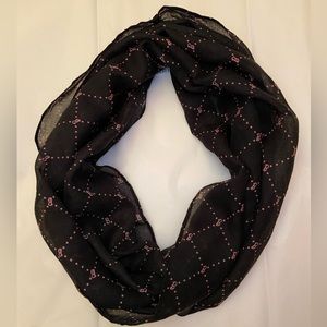 Barbie x Hallmark Black & Pink Infinity Scarf